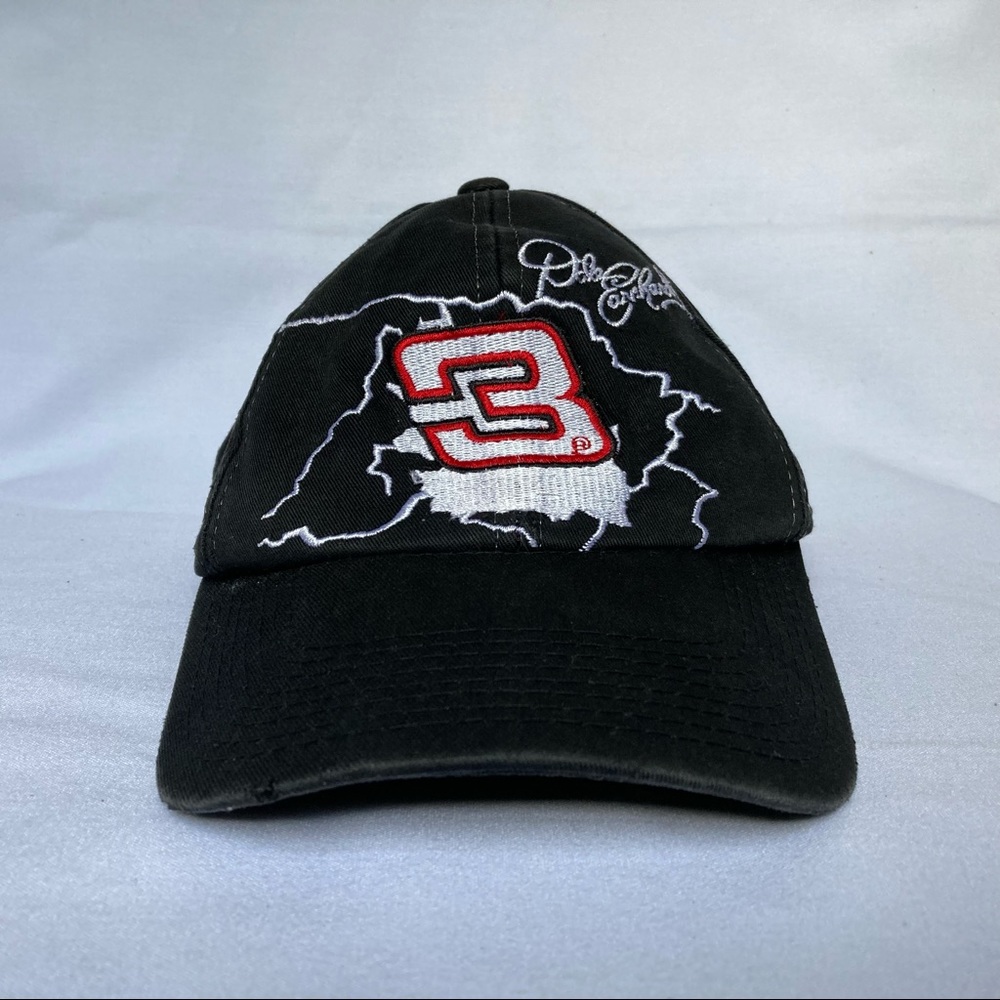 Vintage Dale Earnhardt Sr. The Intimidator 90s Lighting Bolt Snapback Hat Cap